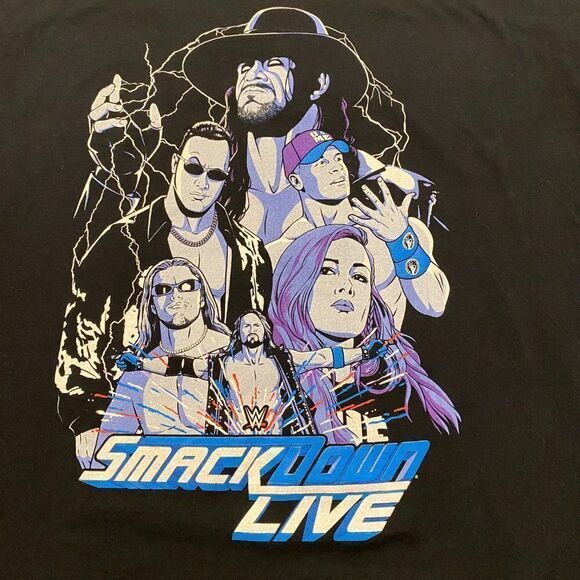 WW WWE Slam Crate Lootcrate Smack Down Live T Shirt 2XL - Picture 2 of 3